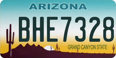 AZ license plate BHE7328
