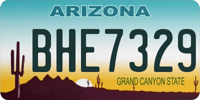 AZ license plate BHE7329