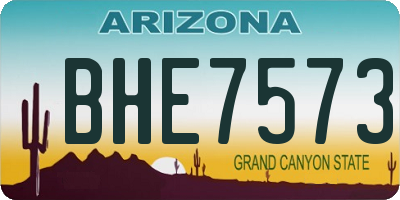 AZ license plate BHE7573