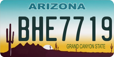 AZ license plate BHE7719