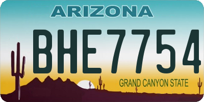 AZ license plate BHE7754