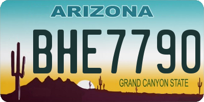 AZ license plate BHE7790