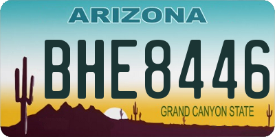 AZ license plate BHE8446