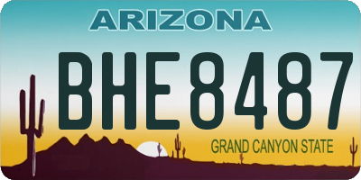 AZ license plate BHE8487