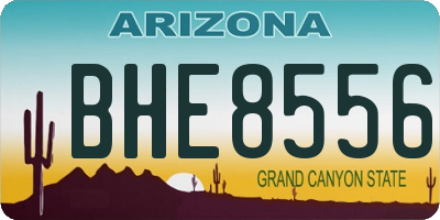 AZ license plate BHE8556