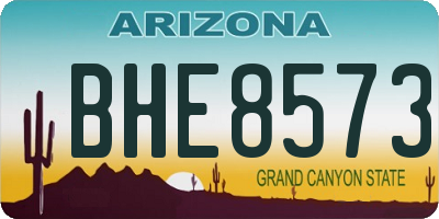 AZ license plate BHE8573