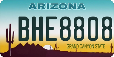 AZ license plate BHE8808