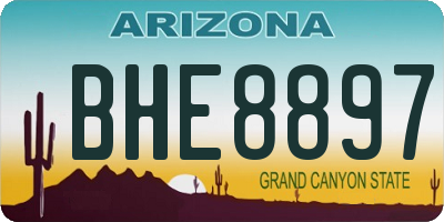 AZ license plate BHE8897