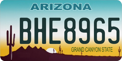 AZ license plate BHE8965