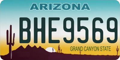AZ license plate BHE9569