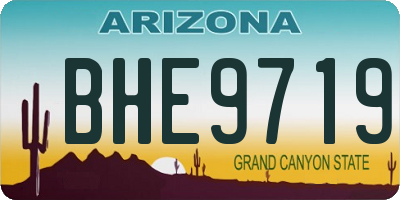 AZ license plate BHE9719