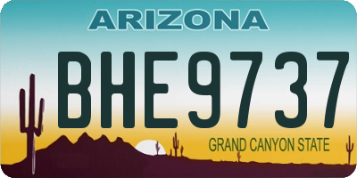 AZ license plate BHE9737