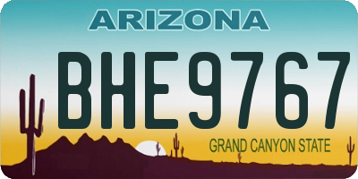 AZ license plate BHE9767