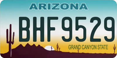 AZ license plate BHF9529