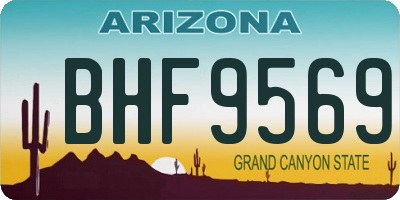 AZ license plate BHF9569