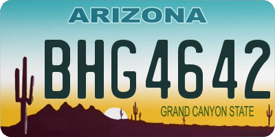 AZ license plate BHG4642