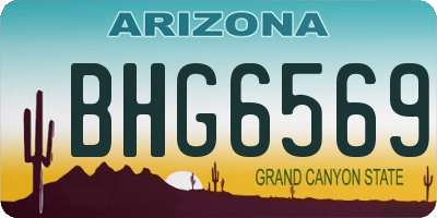 AZ license plate BHG6569