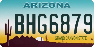 AZ license plate BHG6879