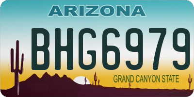 AZ license plate BHG6979