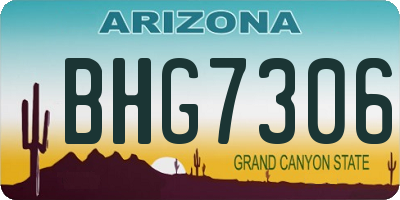 AZ license plate BHG7306