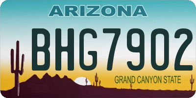 AZ license plate BHG7902