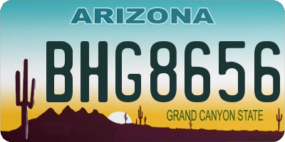 AZ license plate BHG8656