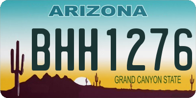 AZ license plate BHH1276