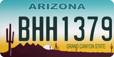 AZ license plate BHH1379