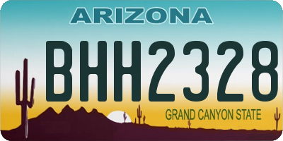 AZ license plate BHH2328