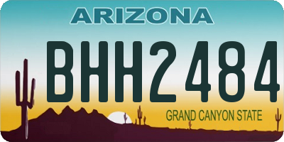 AZ license plate BHH2484