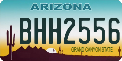 AZ license plate BHH2556