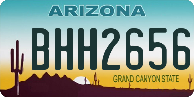 AZ license plate BHH2656