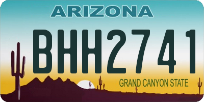 AZ license plate BHH2741