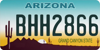 AZ license plate BHH2866