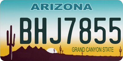 AZ license plate BHJ7855