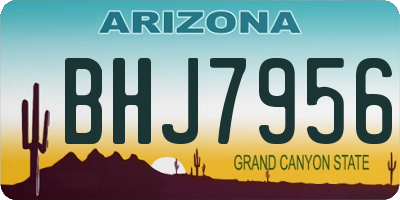 AZ license plate BHJ7956