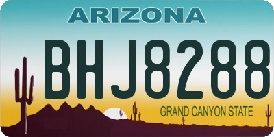 AZ license plate BHJ8288