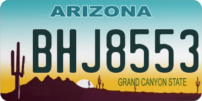 AZ license plate BHJ8553