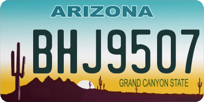AZ license plate BHJ9507