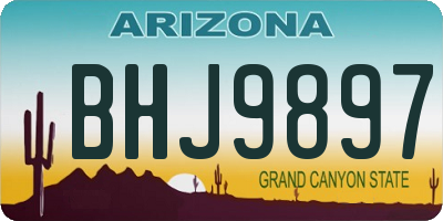 AZ license plate BHJ9897