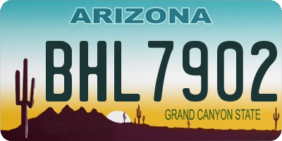 AZ license plate BHL7902