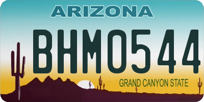 AZ license plate BHM0544