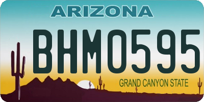 AZ license plate BHM0595