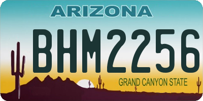 AZ license plate BHM2256