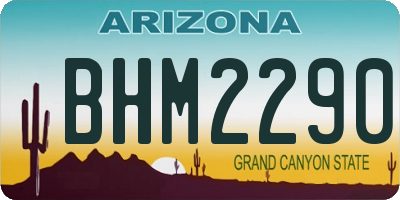 AZ license plate BHM2290