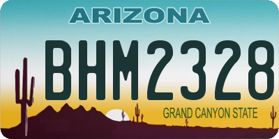 AZ license plate BHM2328