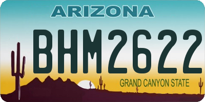 AZ license plate BHM2622