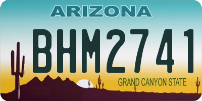 AZ license plate BHM2741