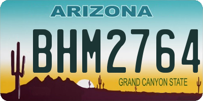 AZ license plate BHM2764