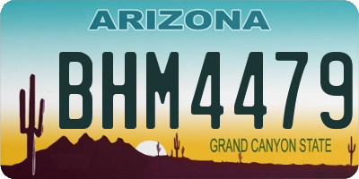 AZ license plate BHM4479